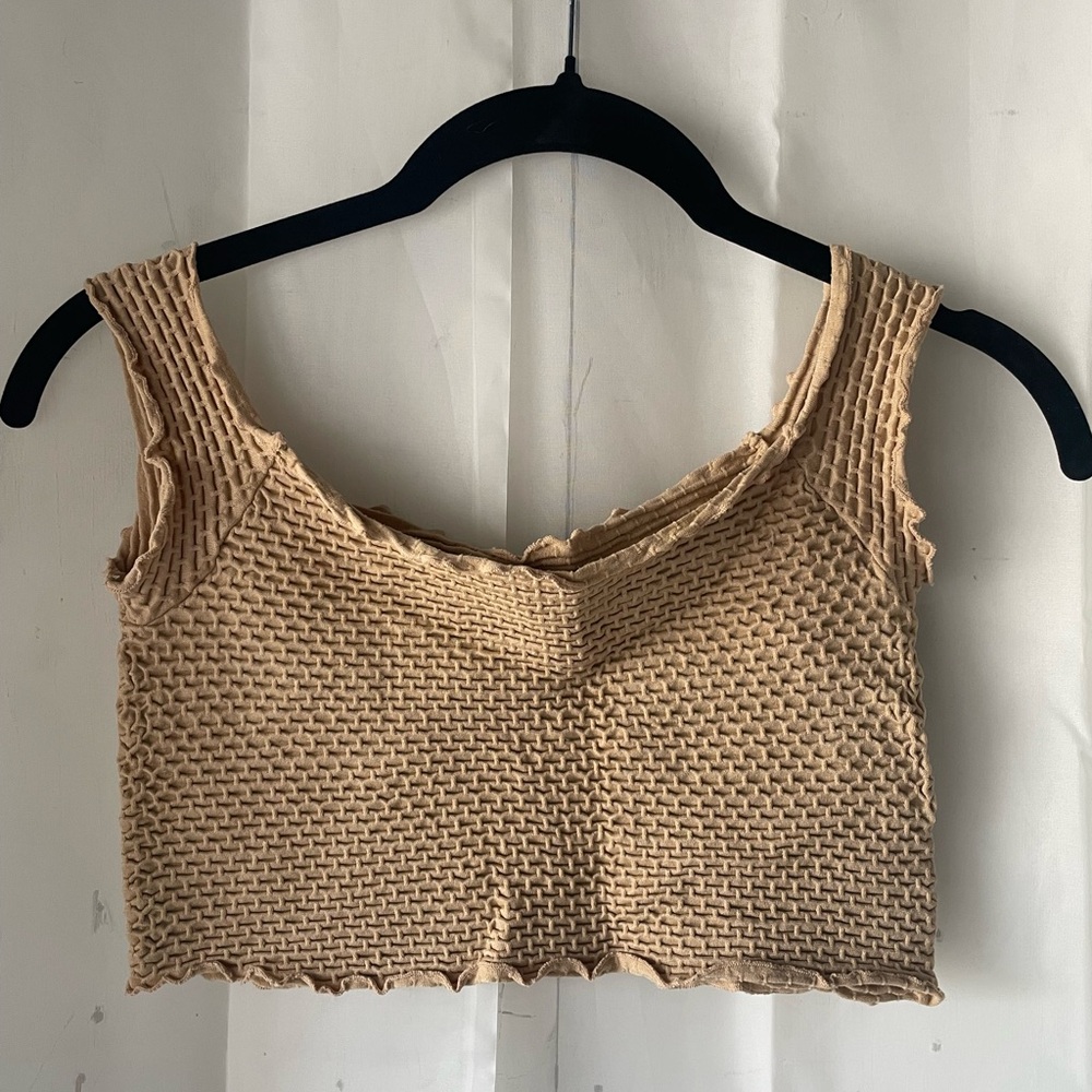 🌲Buy2Get1Free🌲 waffle cropped top